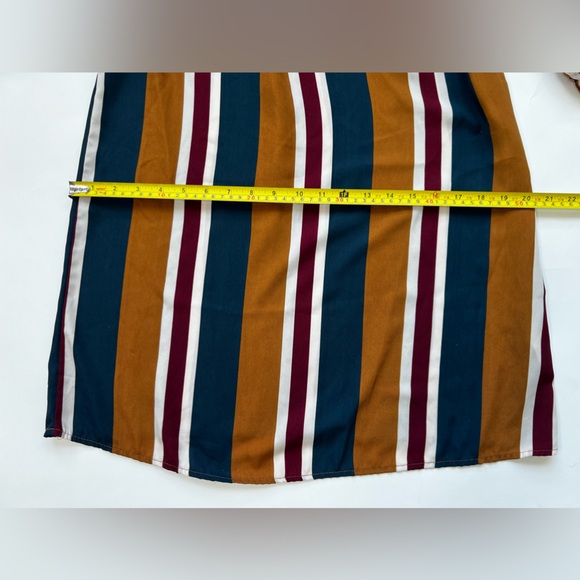 Summer Striped Off The Shoulder Dress Midi Dark Pastel Gingham Babydoll Mini Mom - Picture 12 of 17